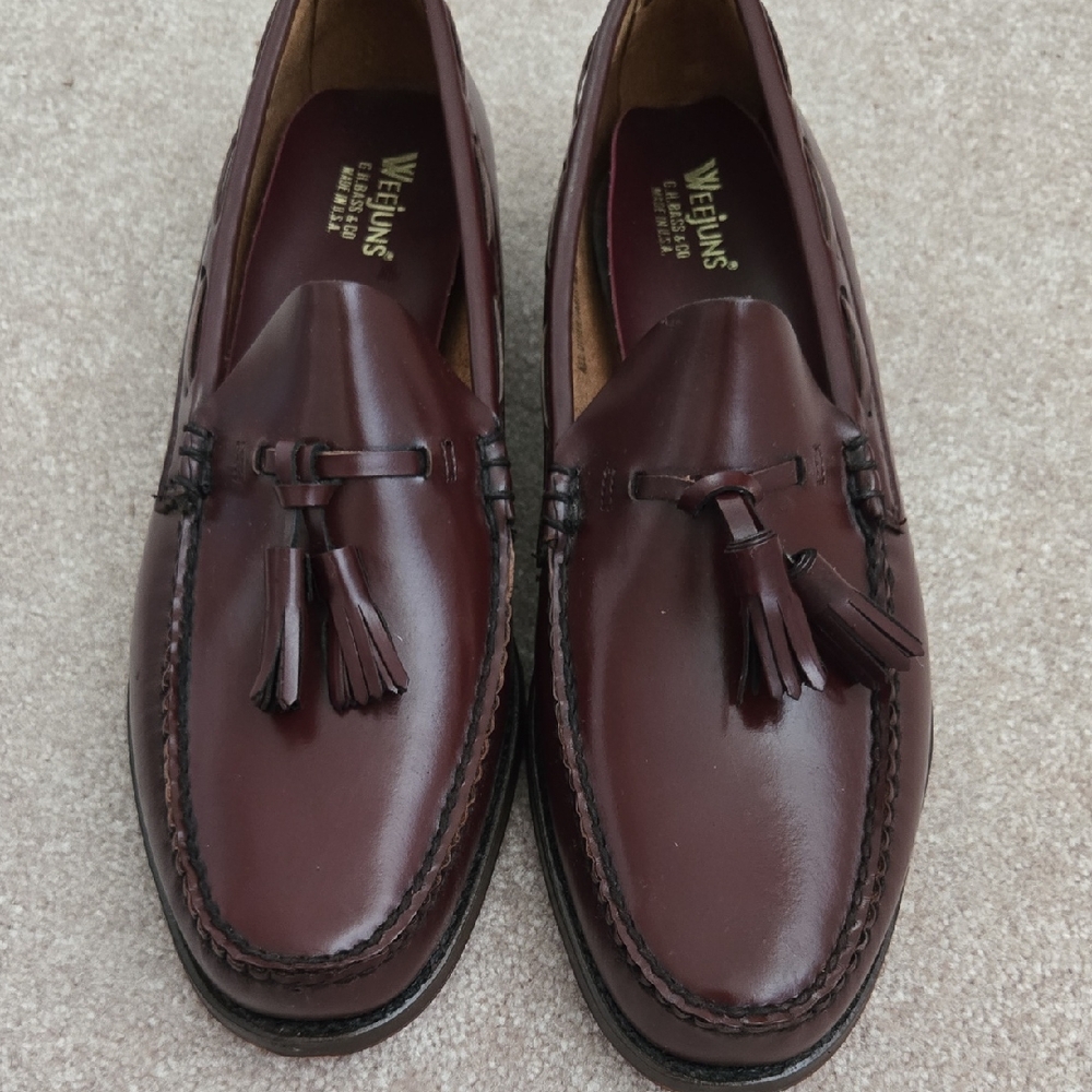 G.H. Bass & Co. Brown Leather Tassel Loafers